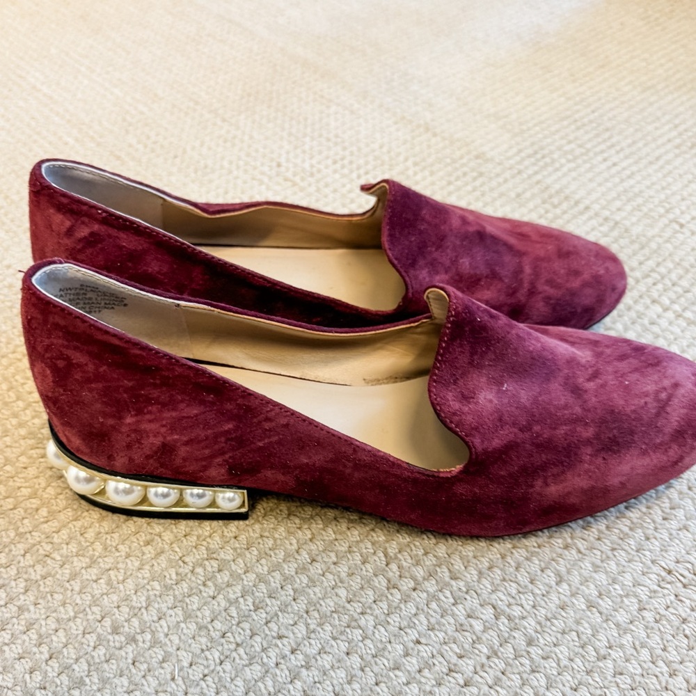 Nine West Pearl Heel Loafers